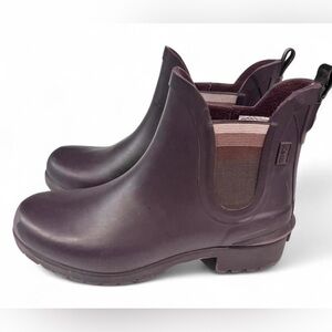 Keds Short Chelsea Rain Booties in Plum